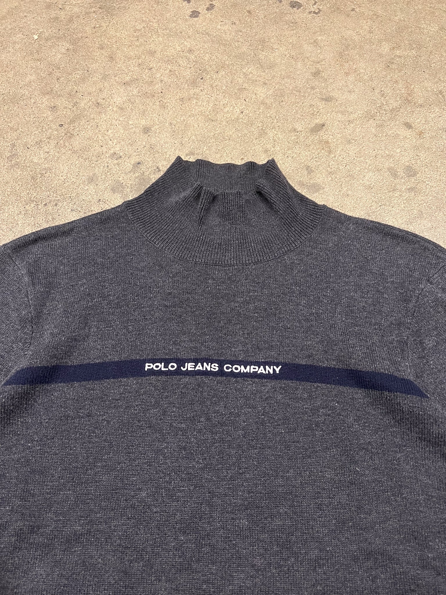 POLO JEANS MOCKNECK LS / LARGE