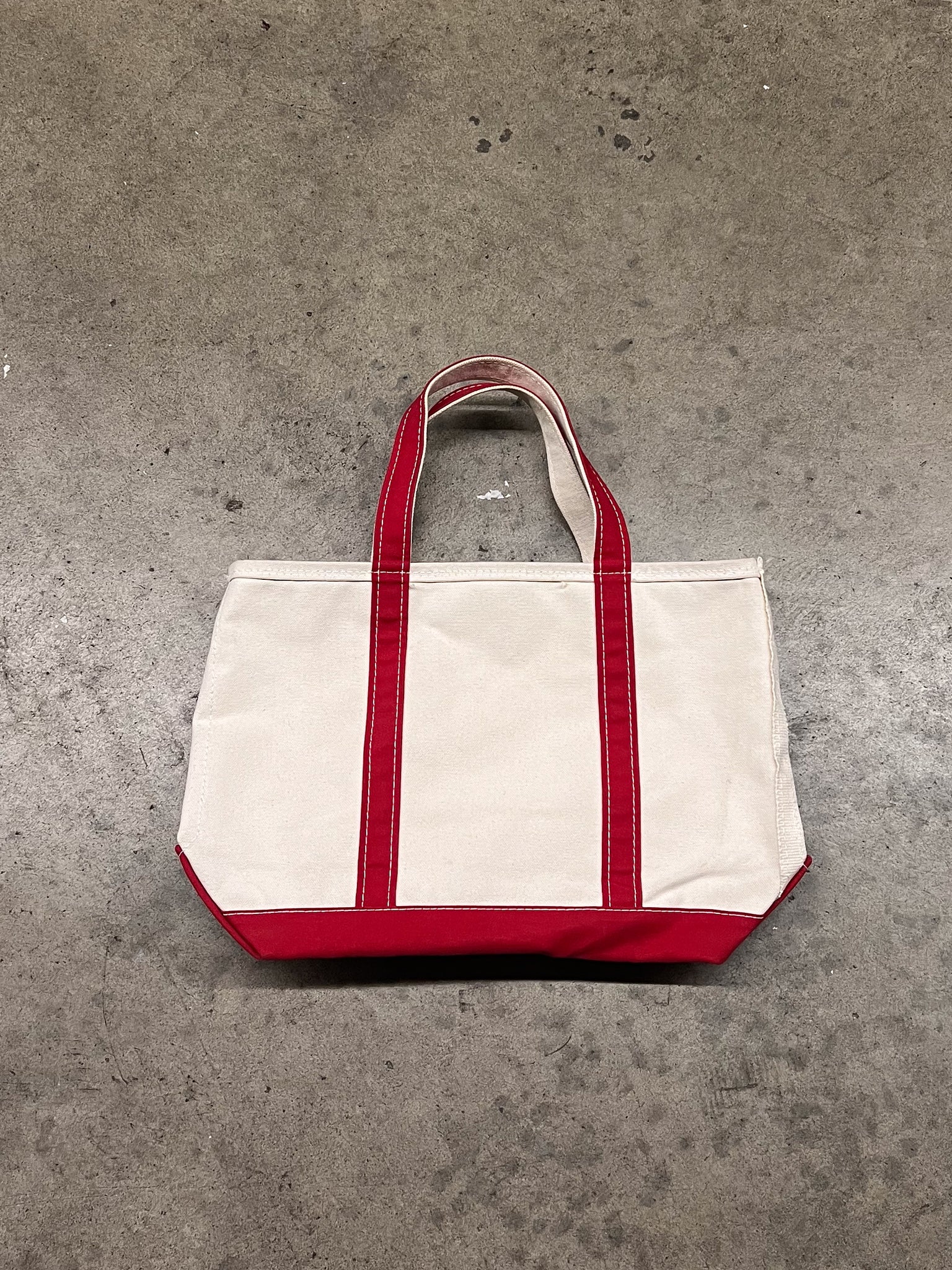 LL BEAN BOAT AND TOTE / CREAM