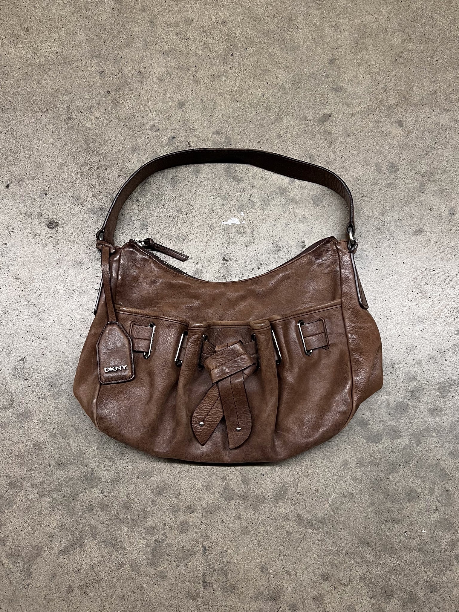 DKNY SHOULDER BAG / BROWN