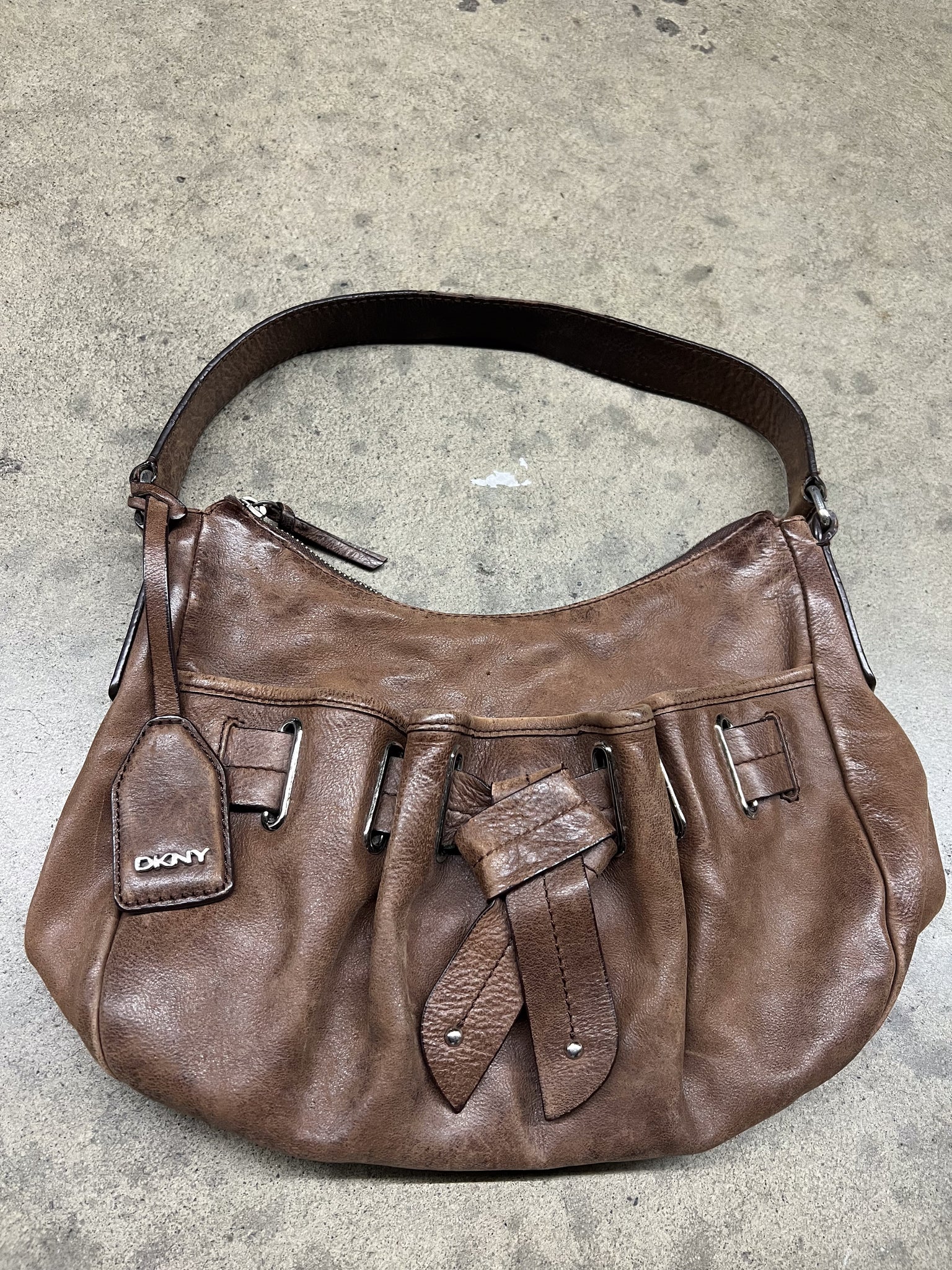 DKNY SHOULDER BAG / BROWN