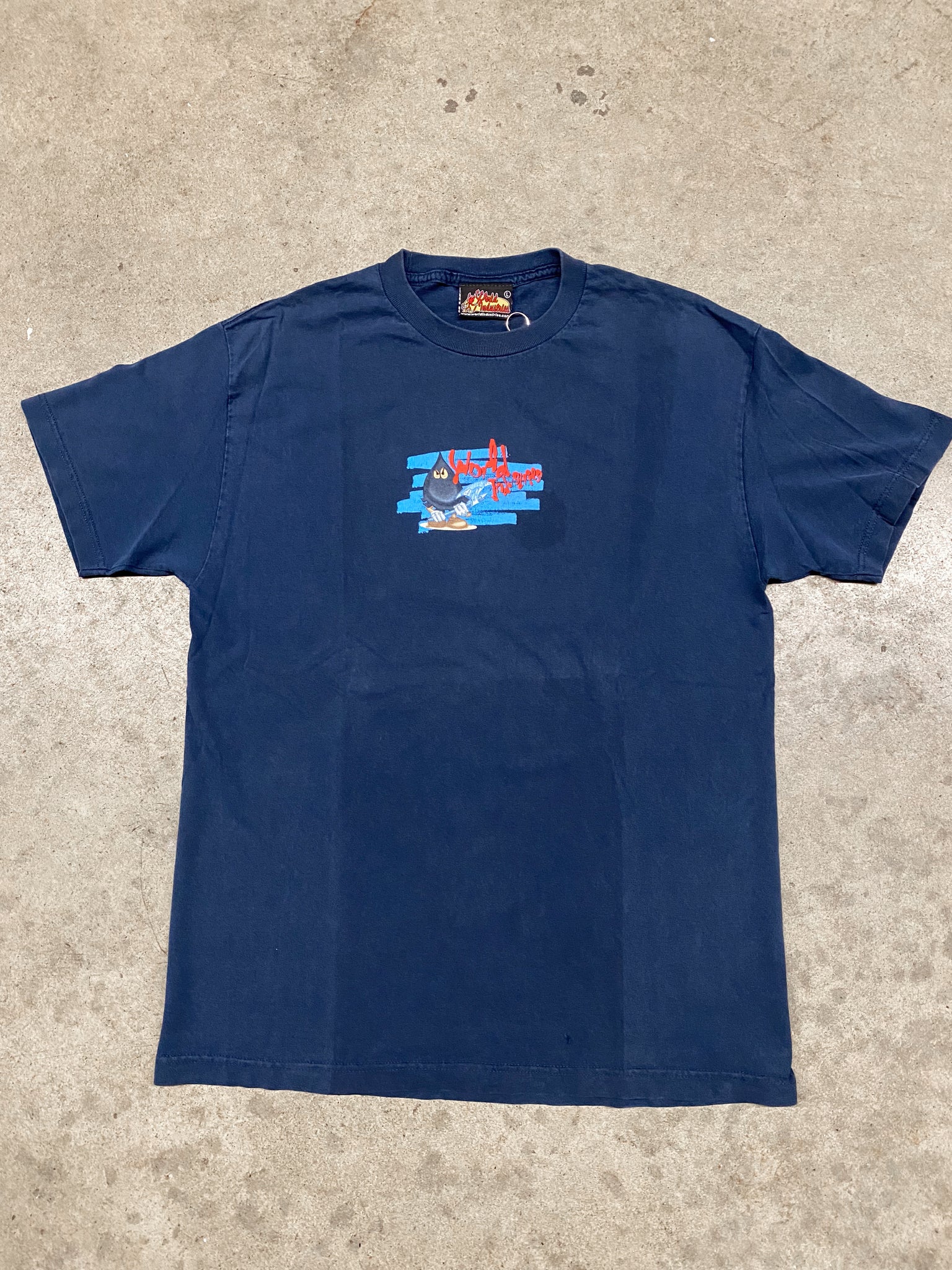 2005 WORLD INDUSTRIES NAVY TEE / Large