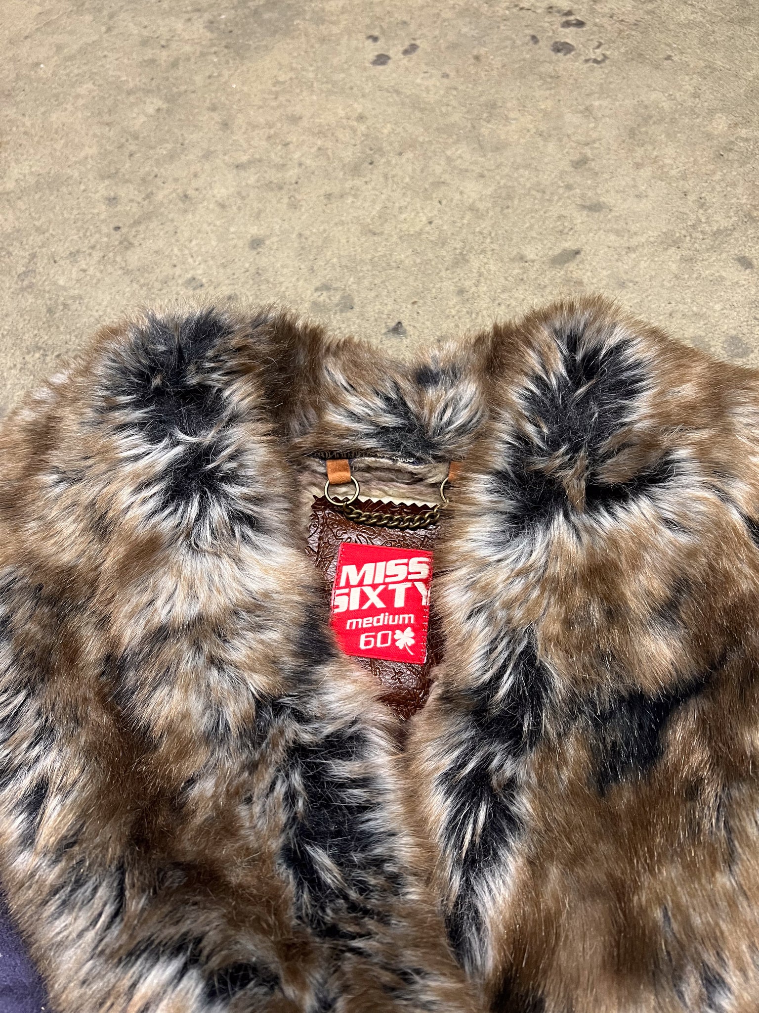 Miss Sixty fur lined jacket / MEDIUM