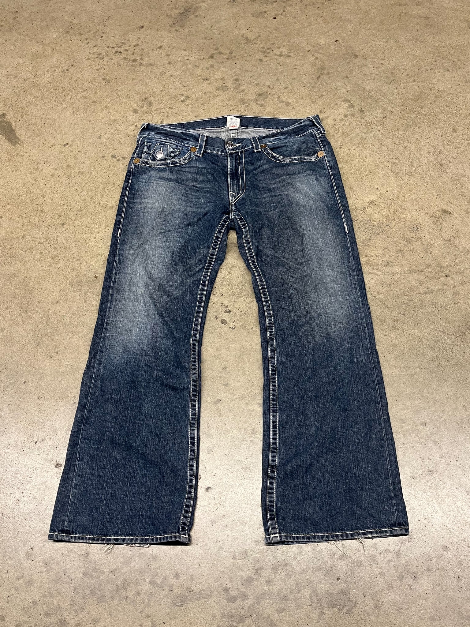 True Religion Big Billy Wide Jeans / 38x34