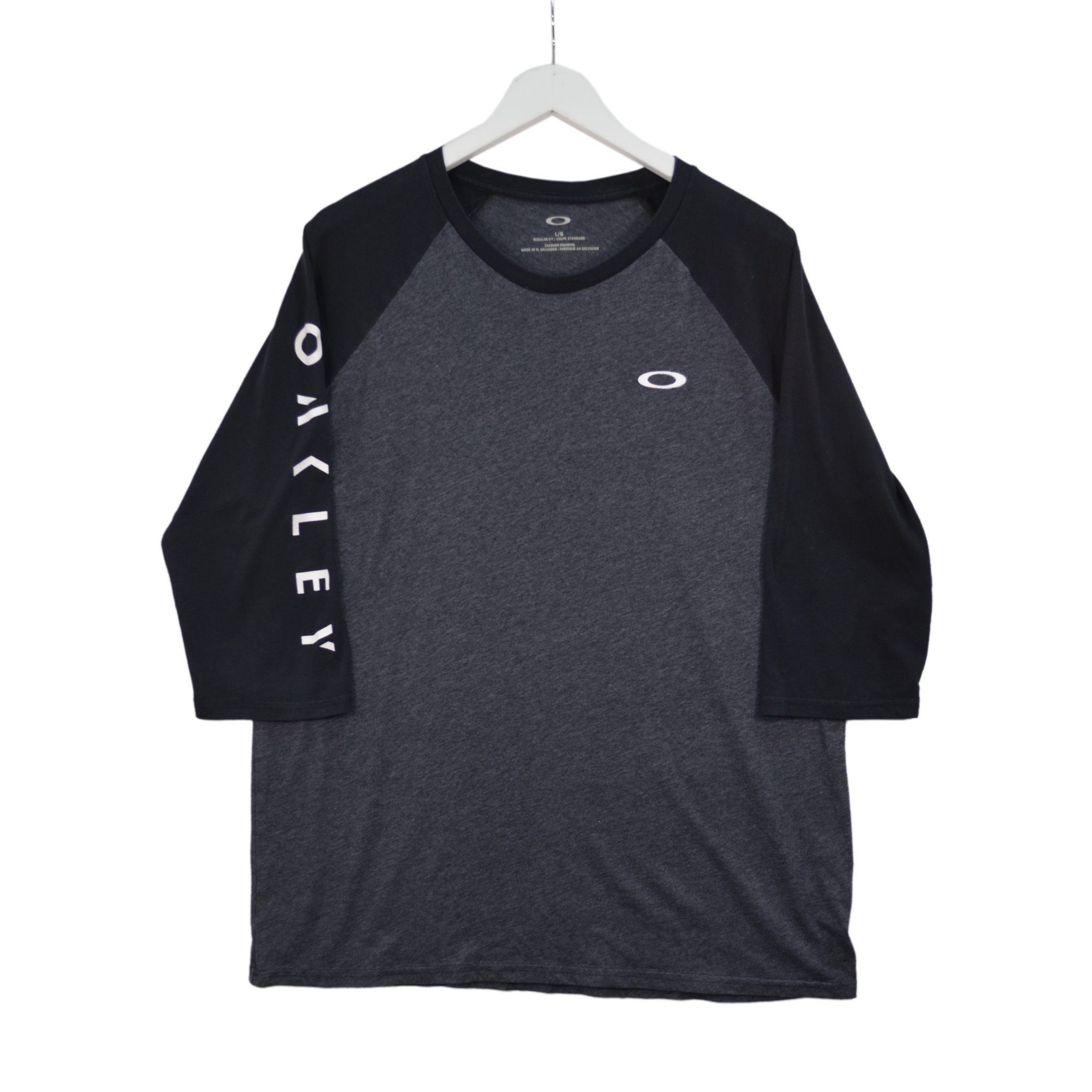 OAKLEY SPELL OUT 3/4 SLEEVE / LARGE