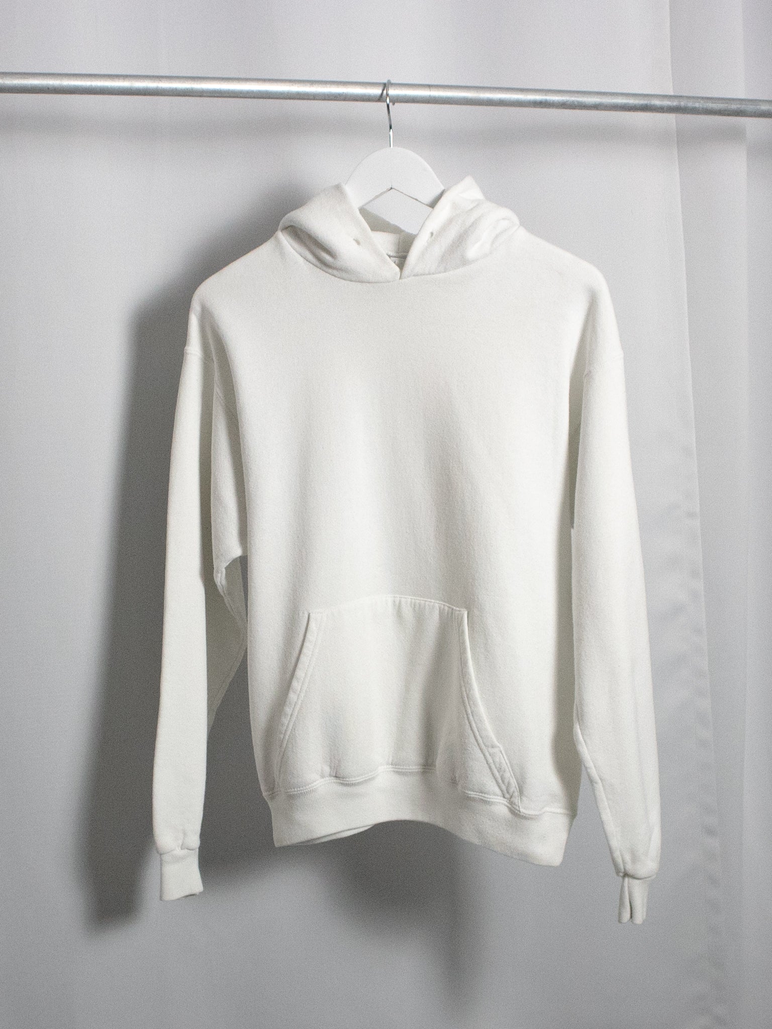 1990S SANTEE SWEATS WHITE HOODIE / MEDIUM