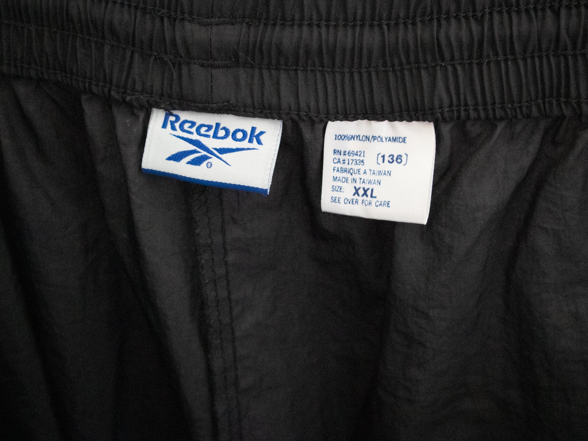 2000S REEBOK NYLON BAGGY PANTS / 38