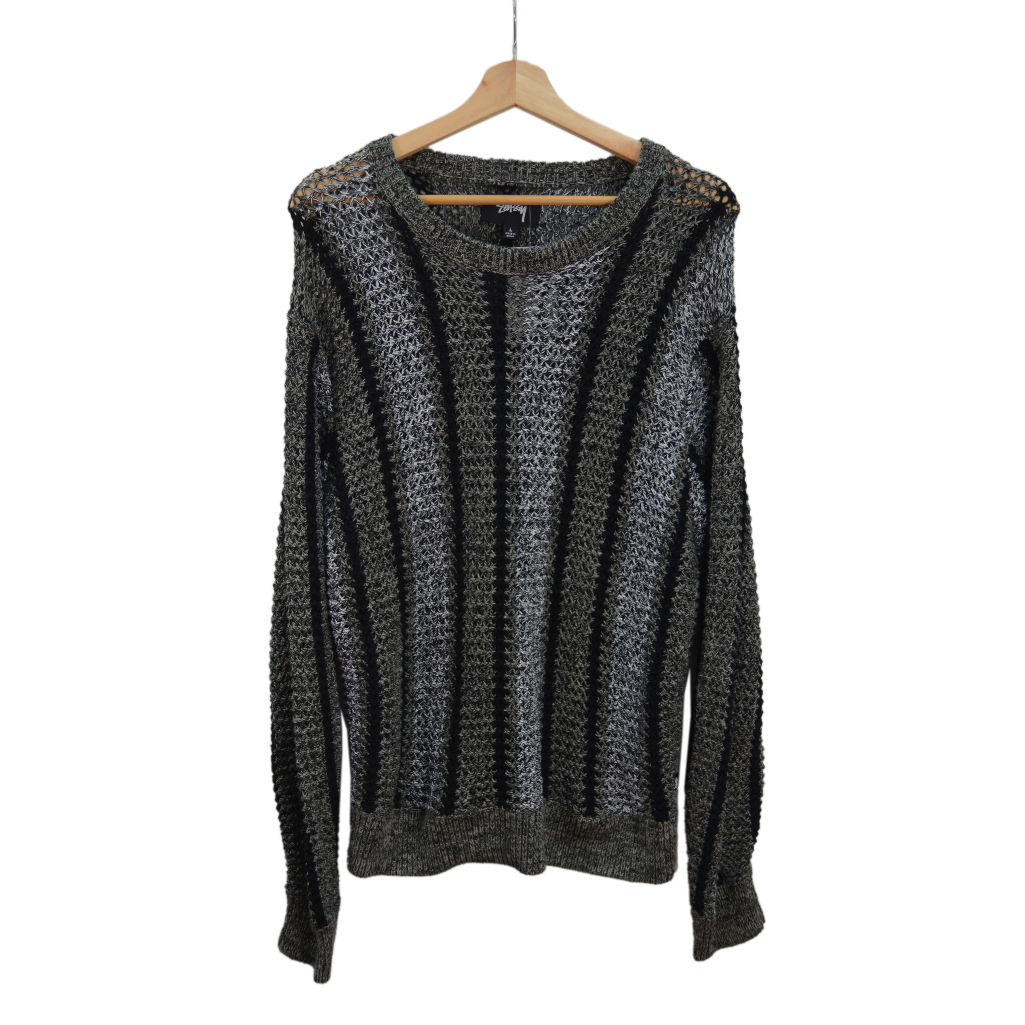 STUSSY LOOSE GAUGE KNIT / LARGE