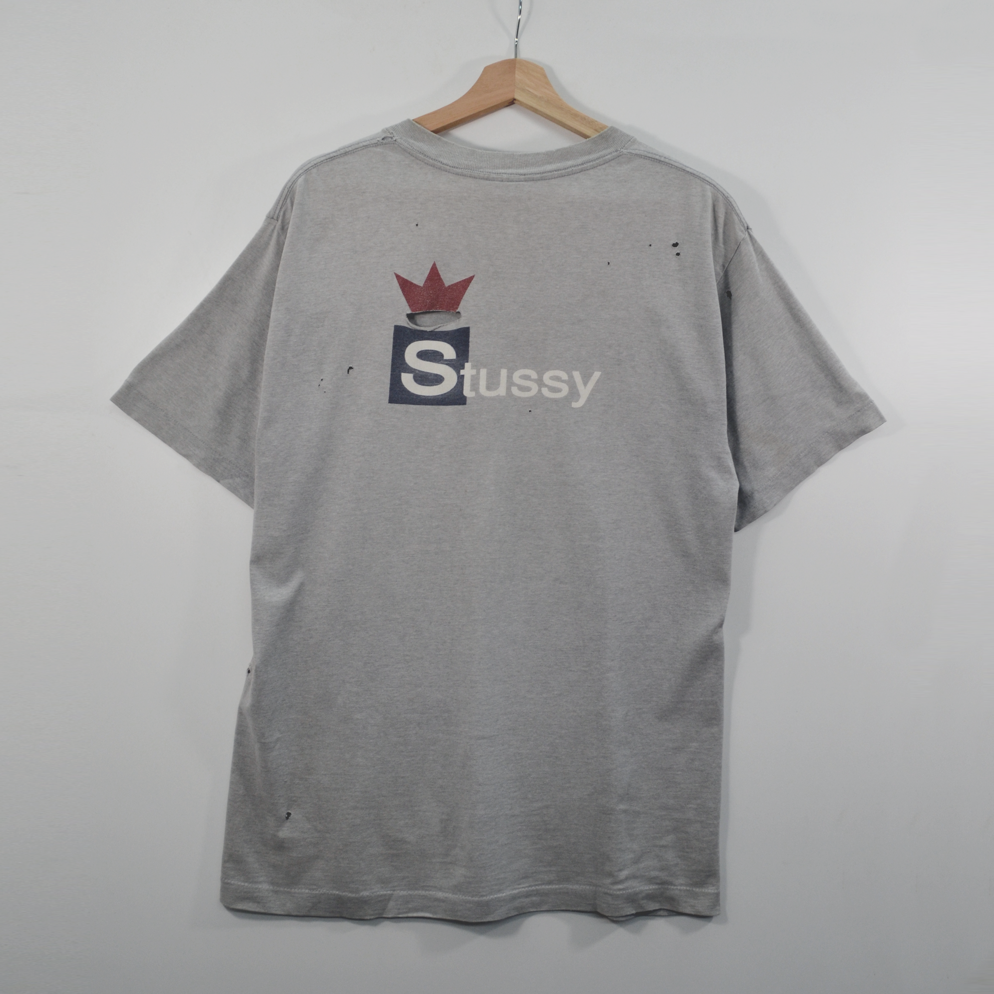 1990S STUSSY CROWN TEE / LARGE