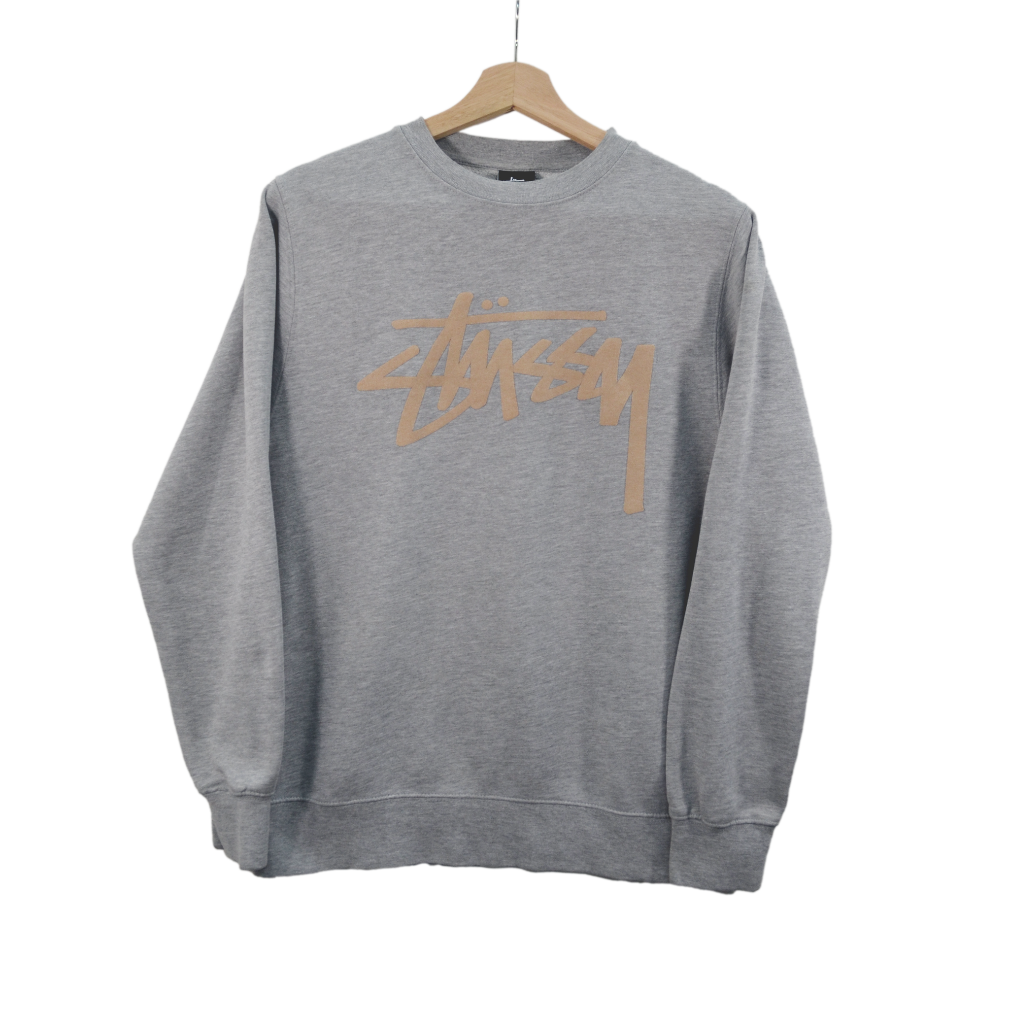 STUSSY BIEGE LOGO CREWNECK / SMALL