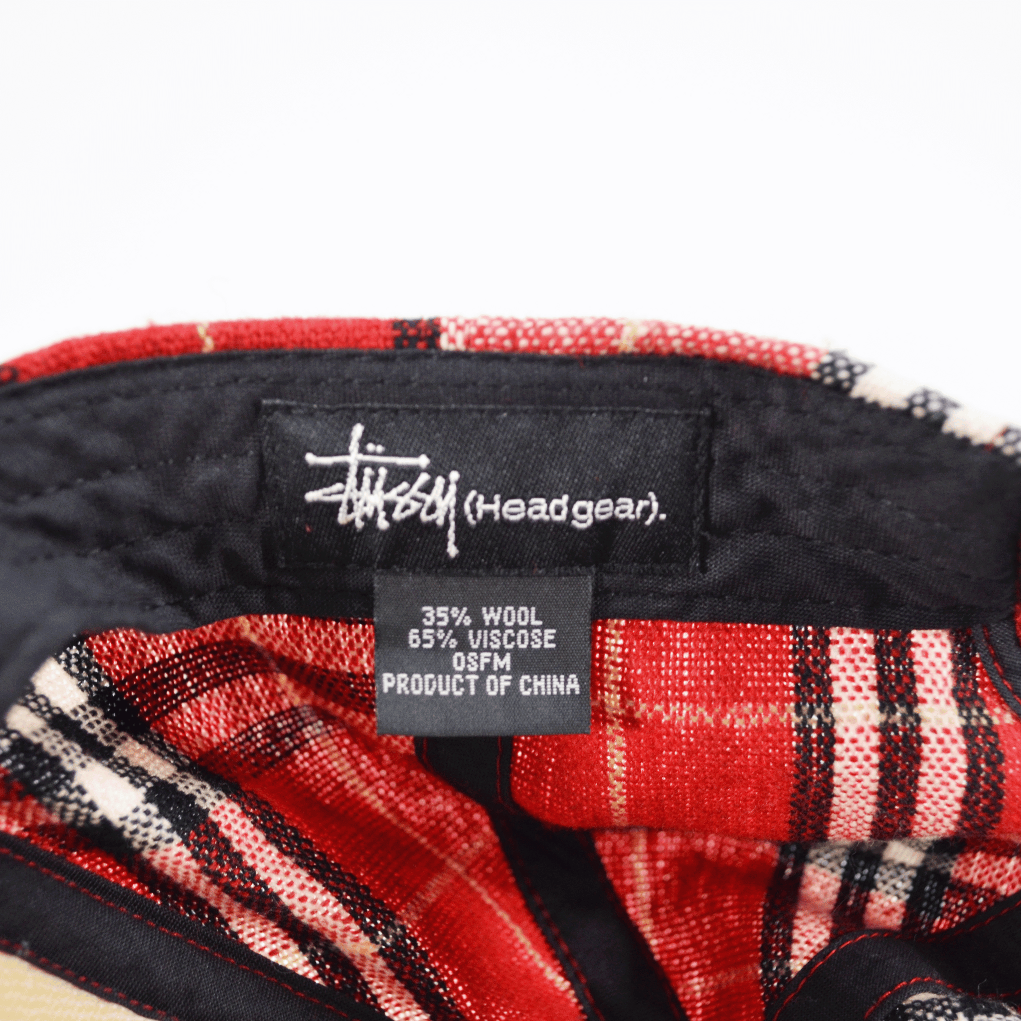 PLAID STUSSY HAT / OS