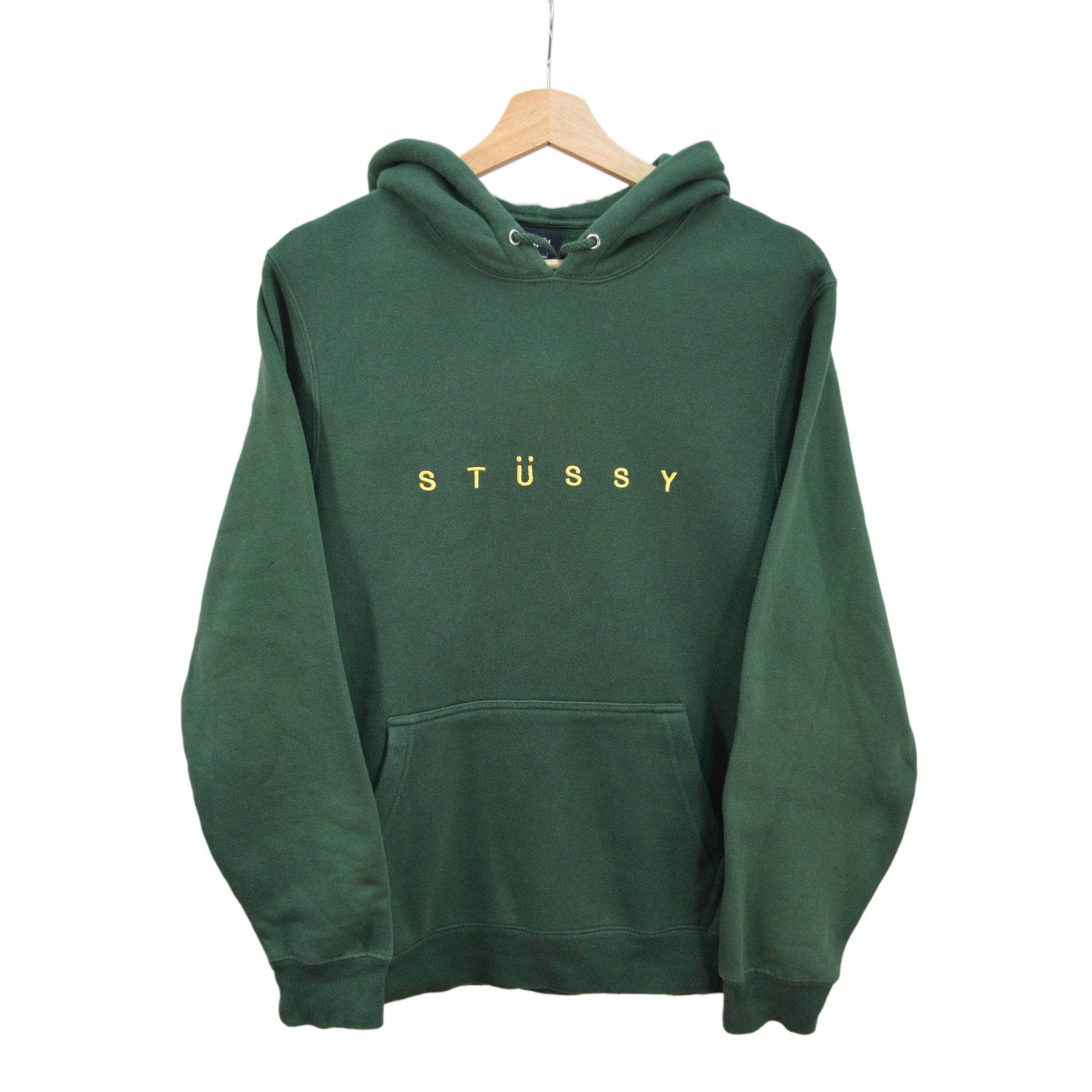 STUSSY GREEN HOODIE / SMALL