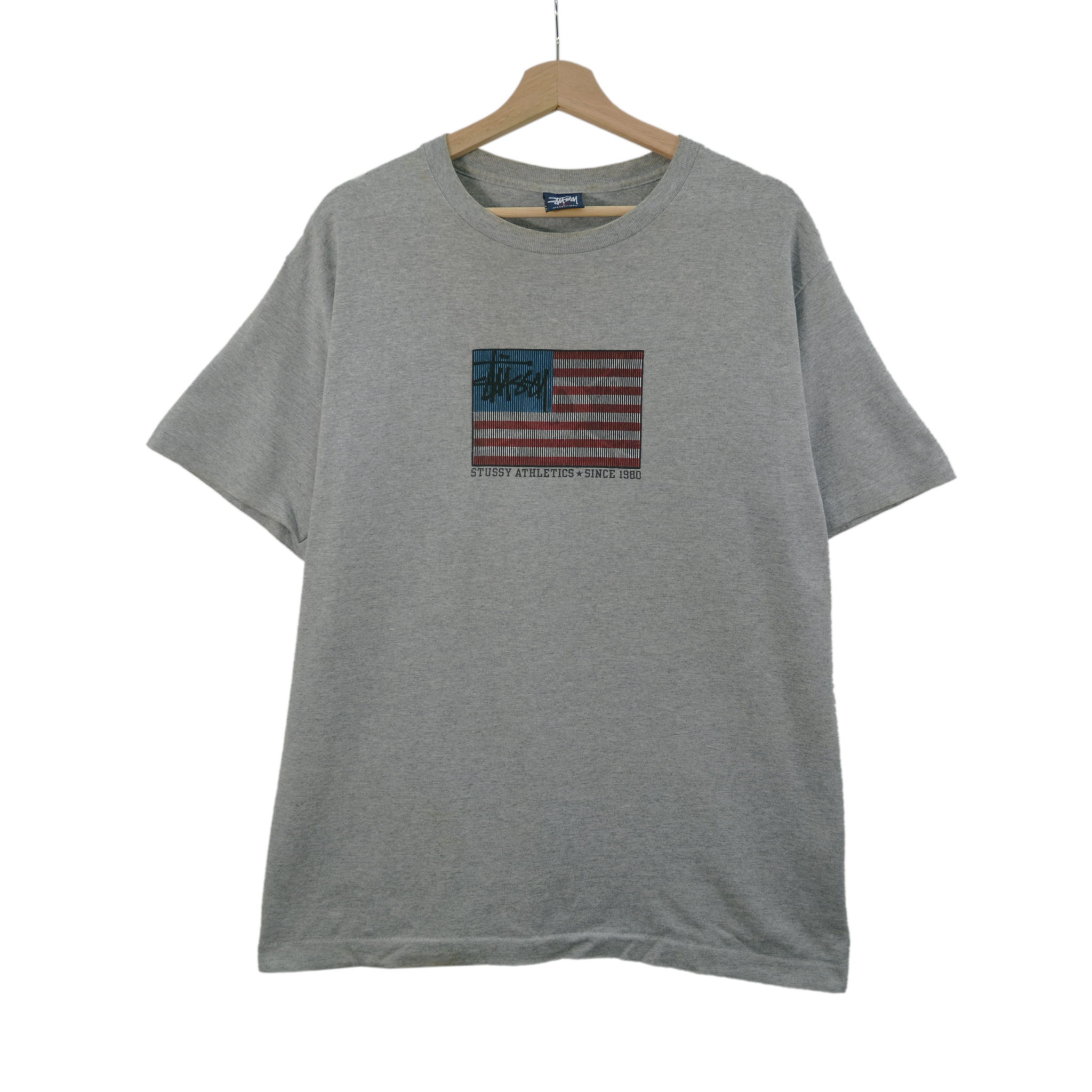 1990S STUSSY ATHLETICS TEE / LARGE