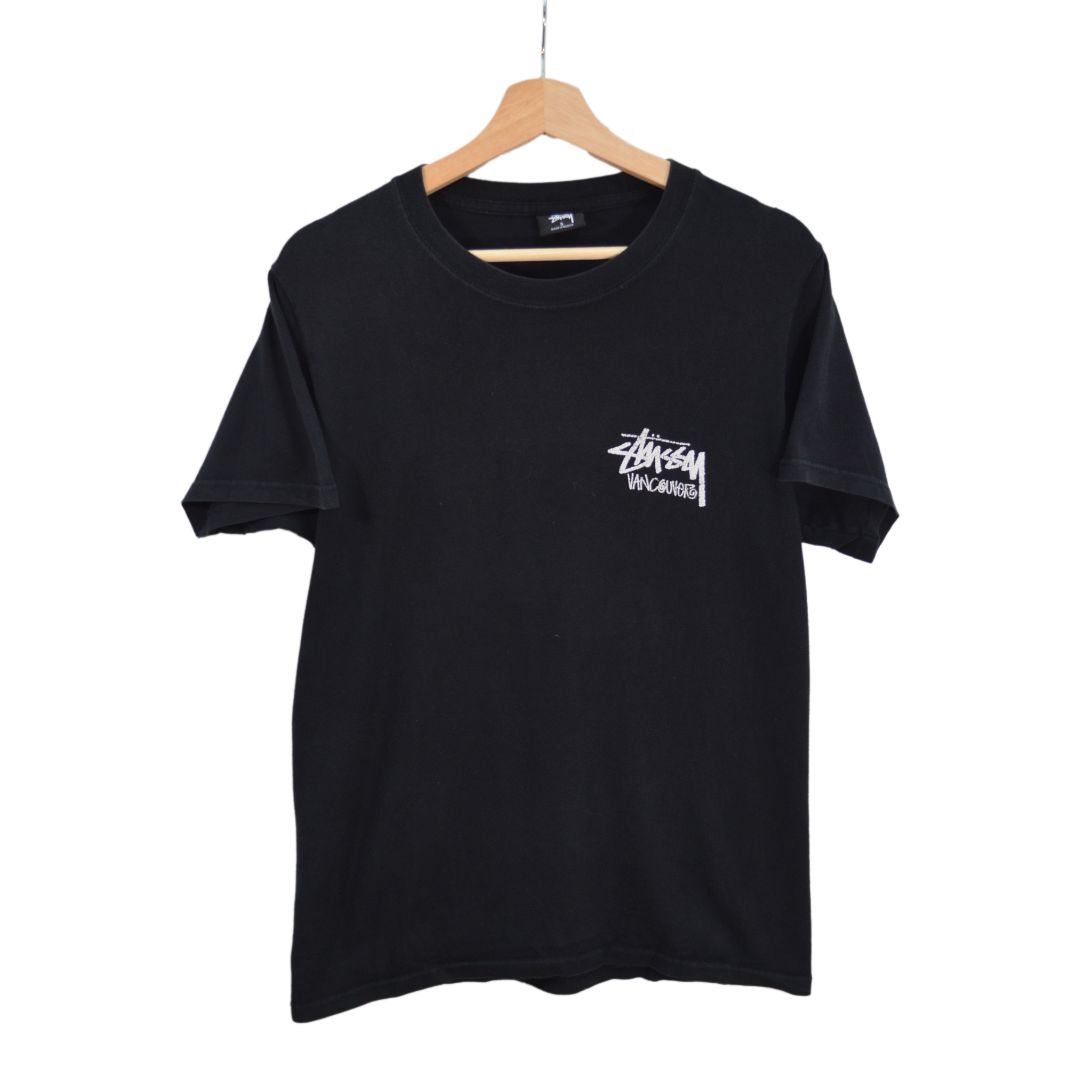 STUSSY BLACK VANCOUVER CHAPTER TEE / SMALL