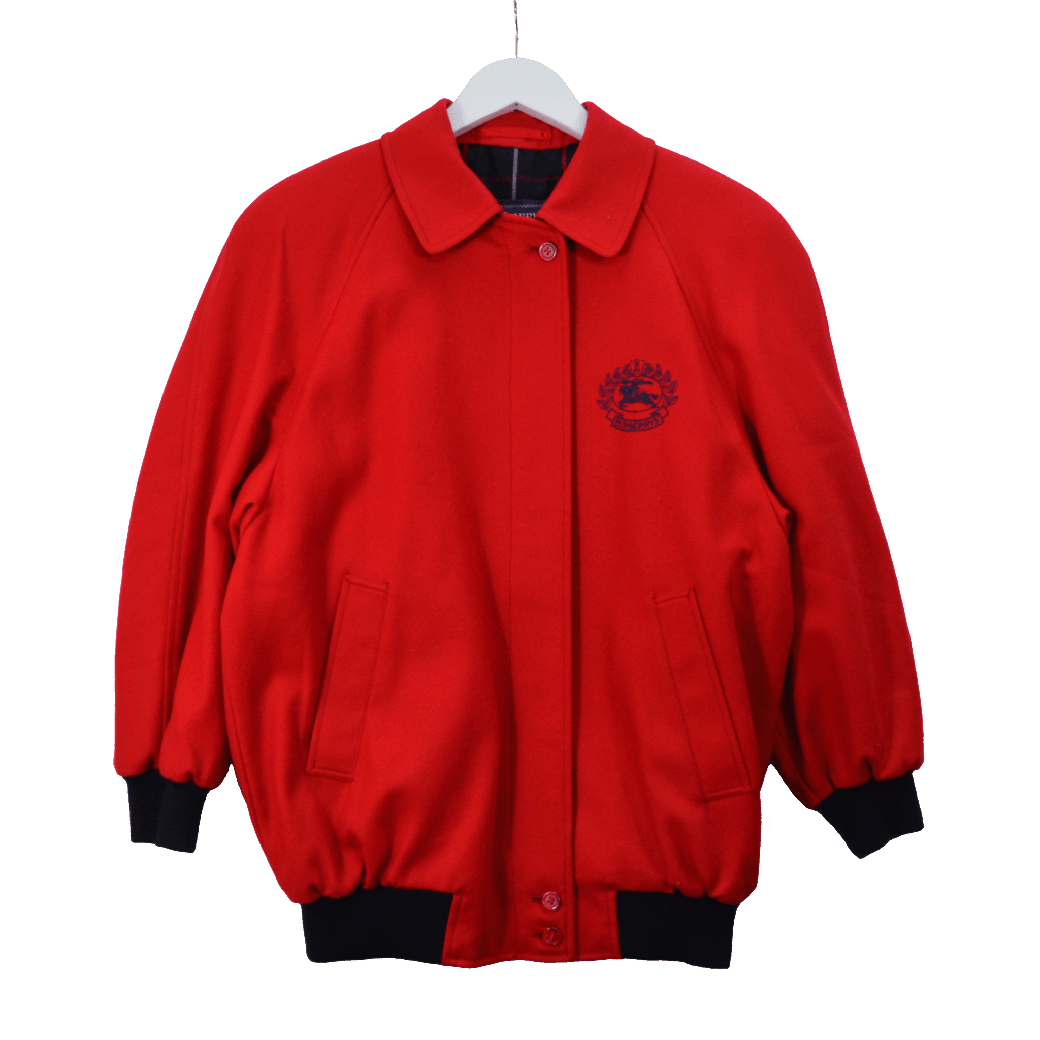 RED BURBERRYS JACKET /