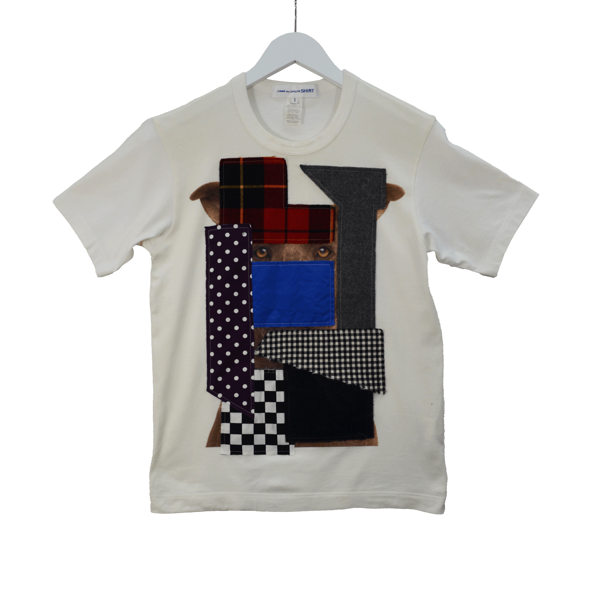 CDG PATCH WORK DOG TEE / S