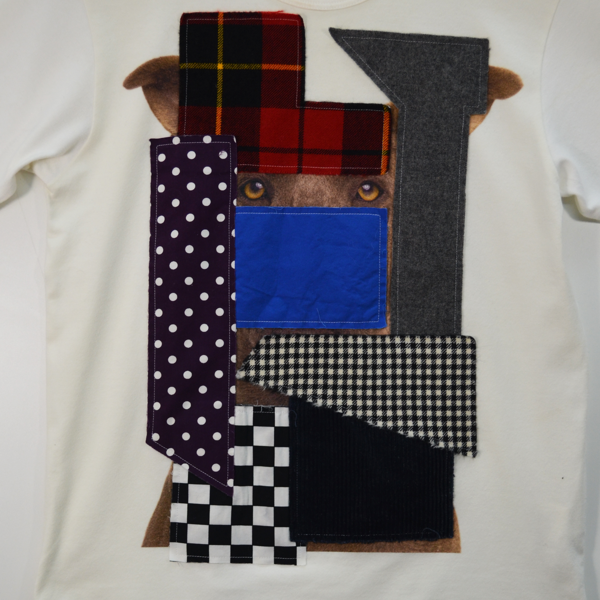 CDG PATCH WORK DOG TEE / S