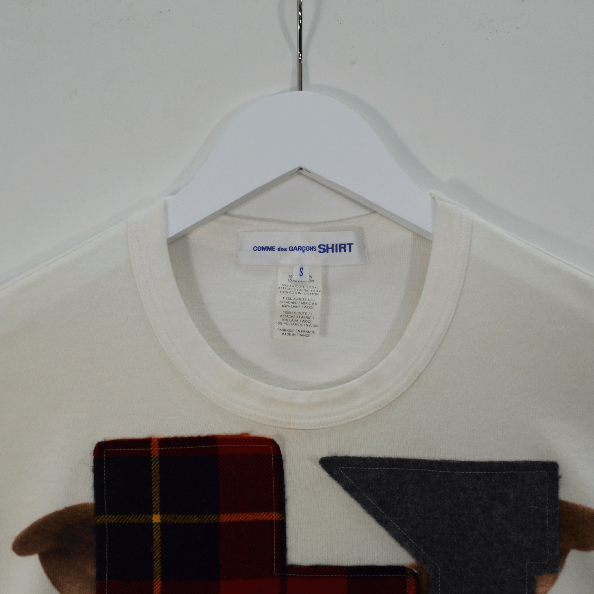 CDG PATCH WORK DOG TEE / S