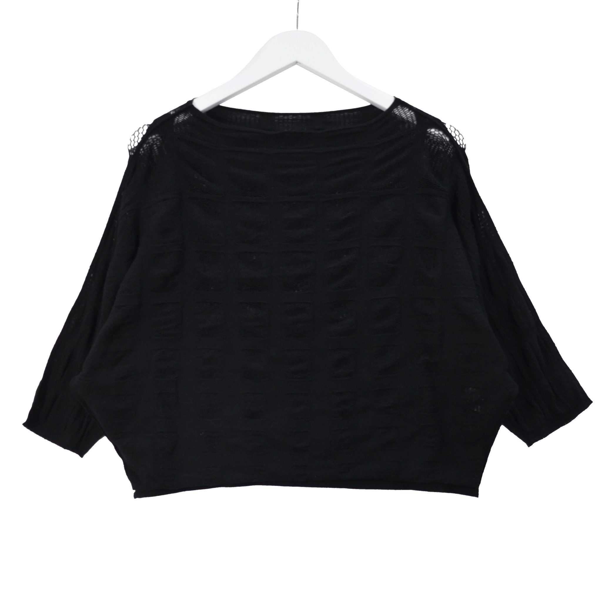 BLACK MESH ISSEY MIYAKE TOP /