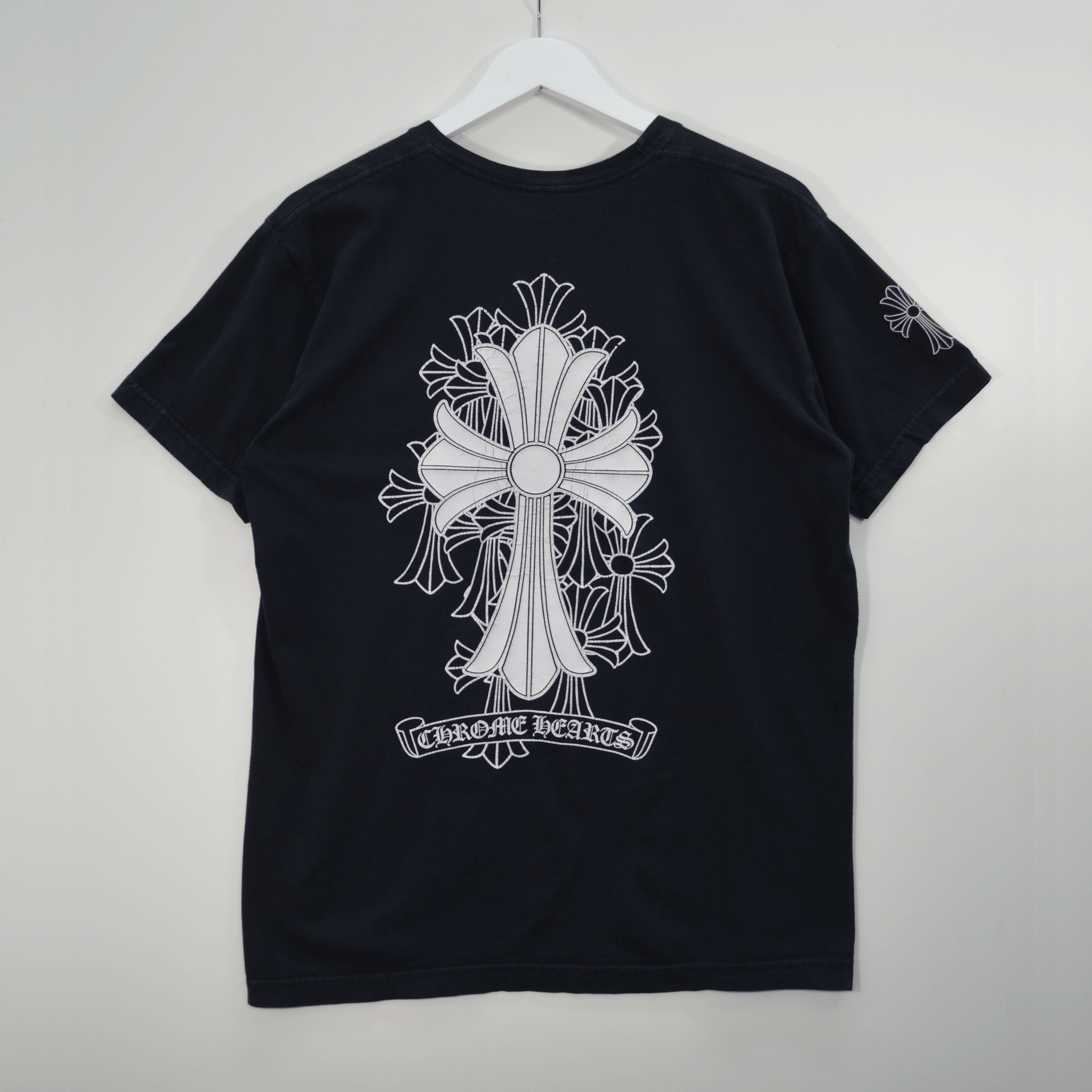 CHROME HEARTS WHITE CROSS TEE / M