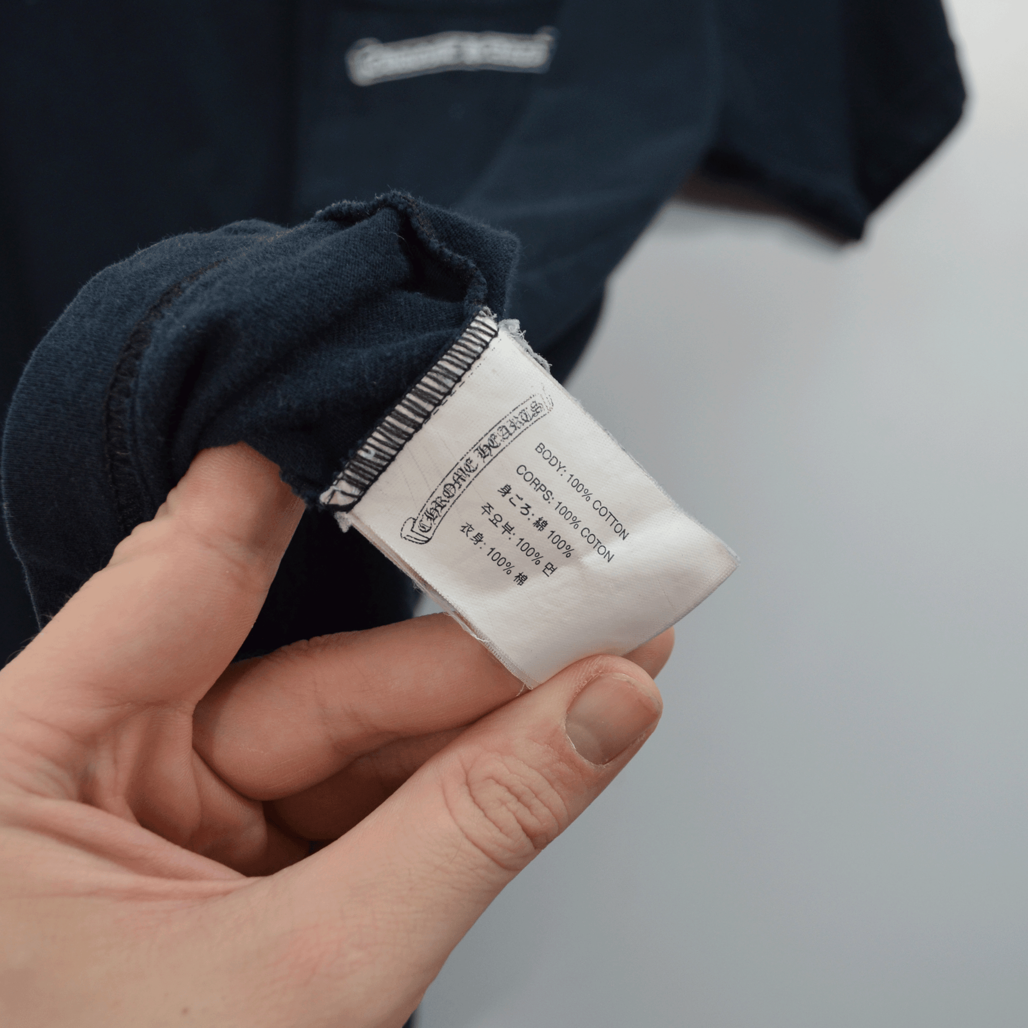 CHROME HEARTS WHITE CROSS TEE / M