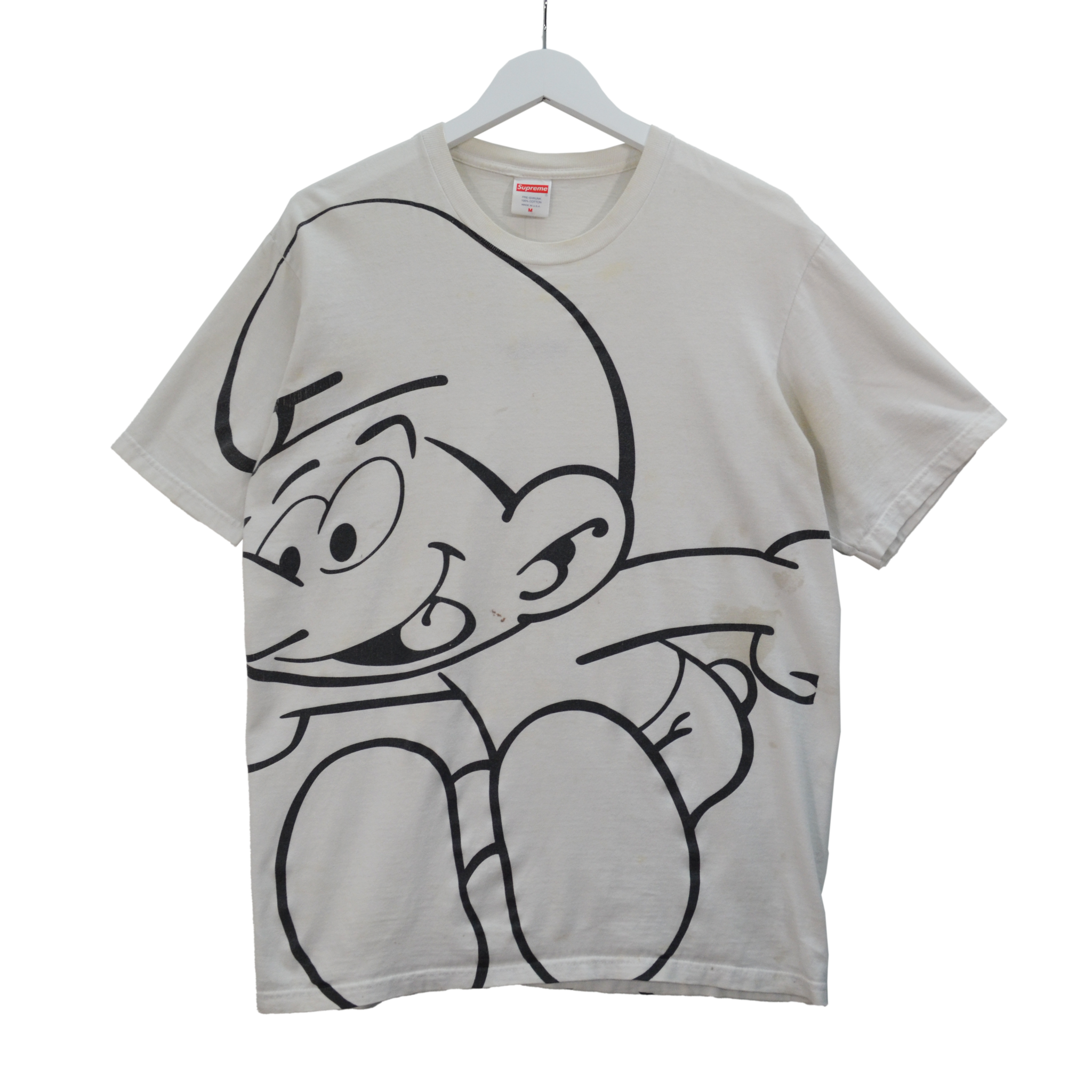 SUPREME X SMURFS BIG PRINT TEE / M