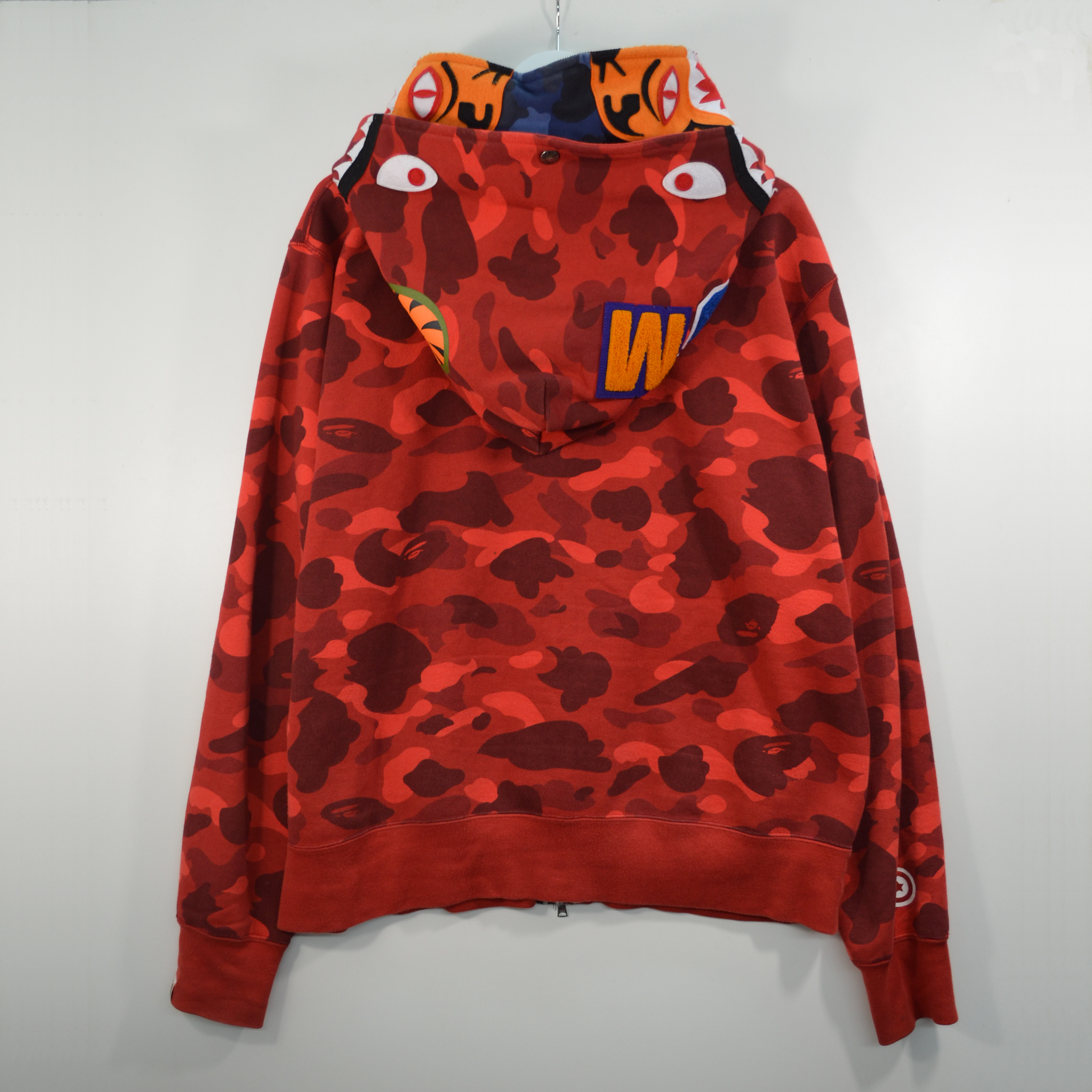 BAPE DOUBLE SHARK HOODIE / XLARGE