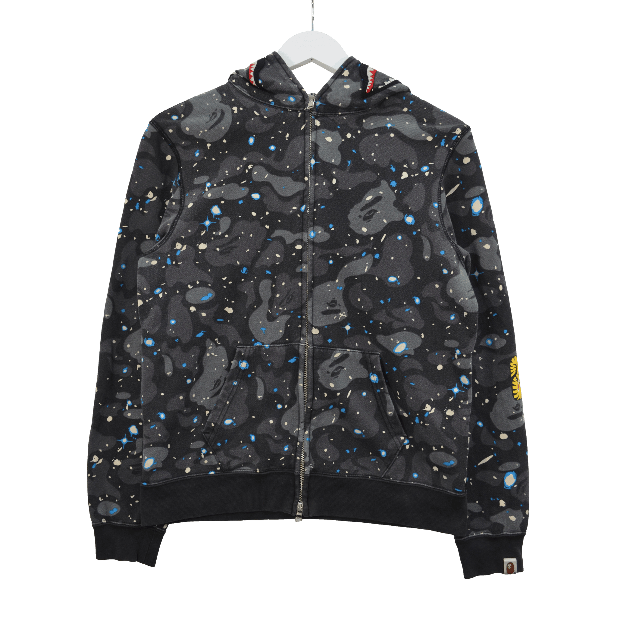 GALAXY BAPE PONR SHARK HOODIE / SMALL