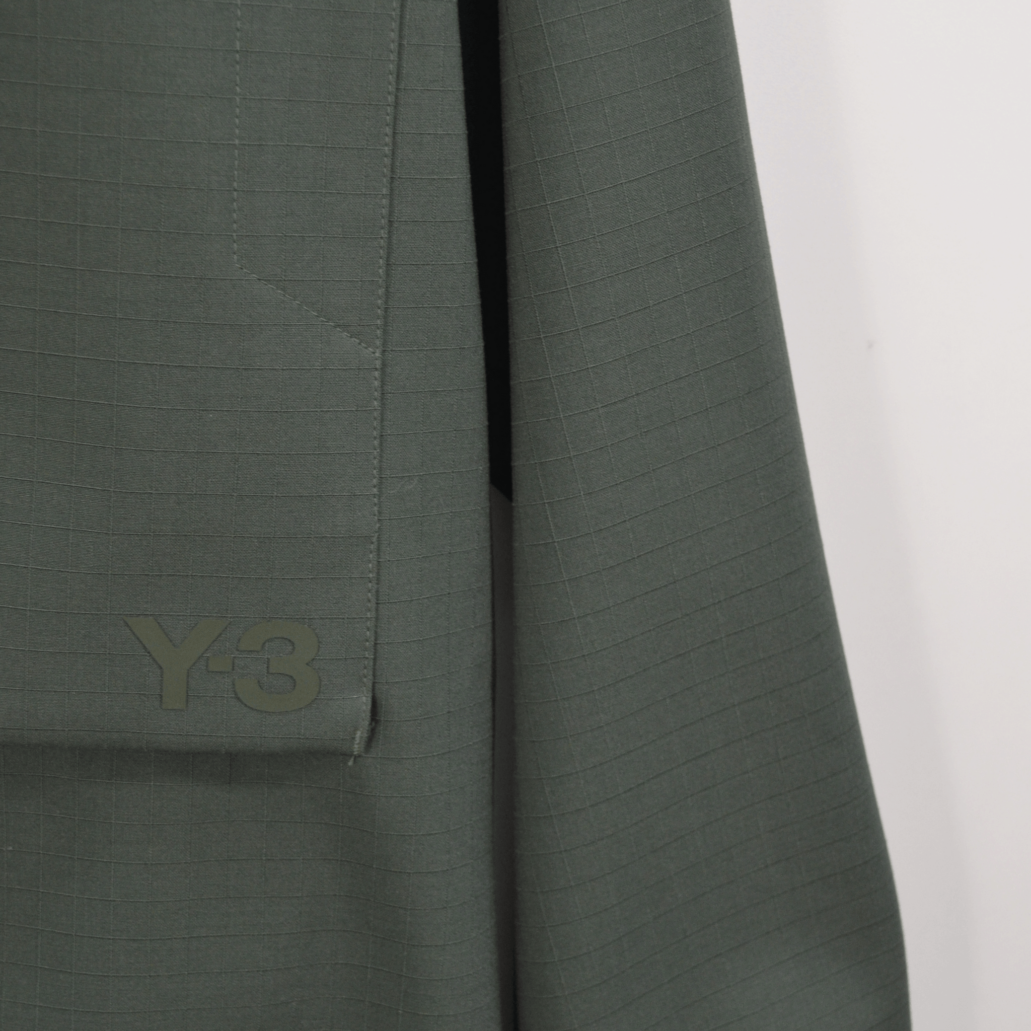 Y3 GREEN RIPSTOP OVERSHIRT / S
