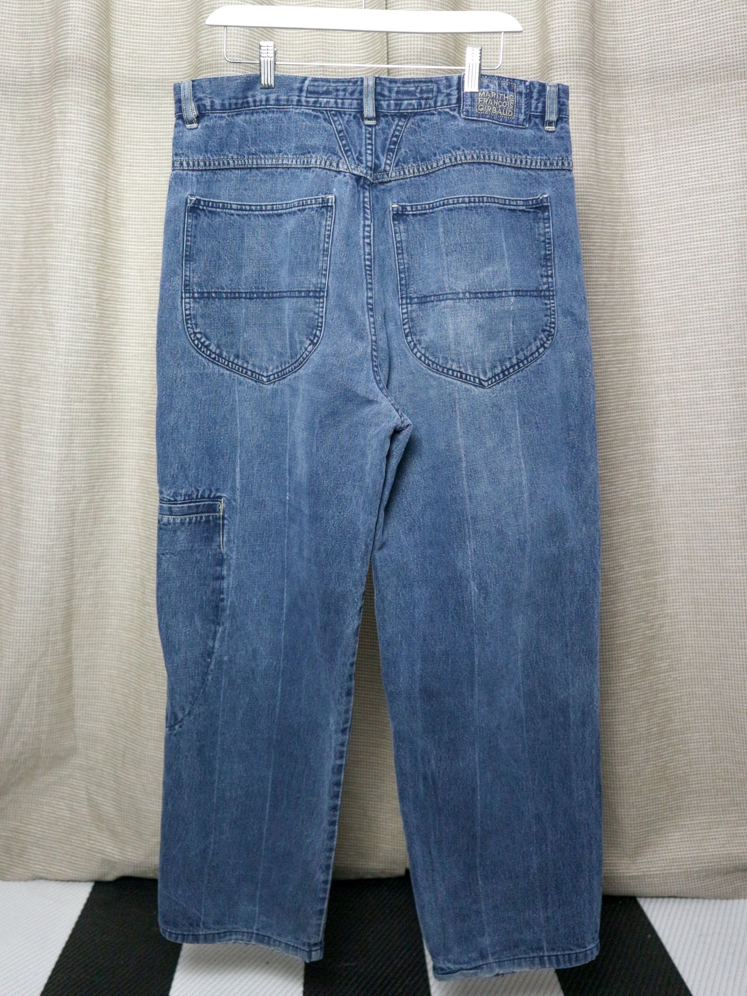 2000s MARITHE FRANCOIS GIRBAUD BAGGY DENIM JEANS / 36x32