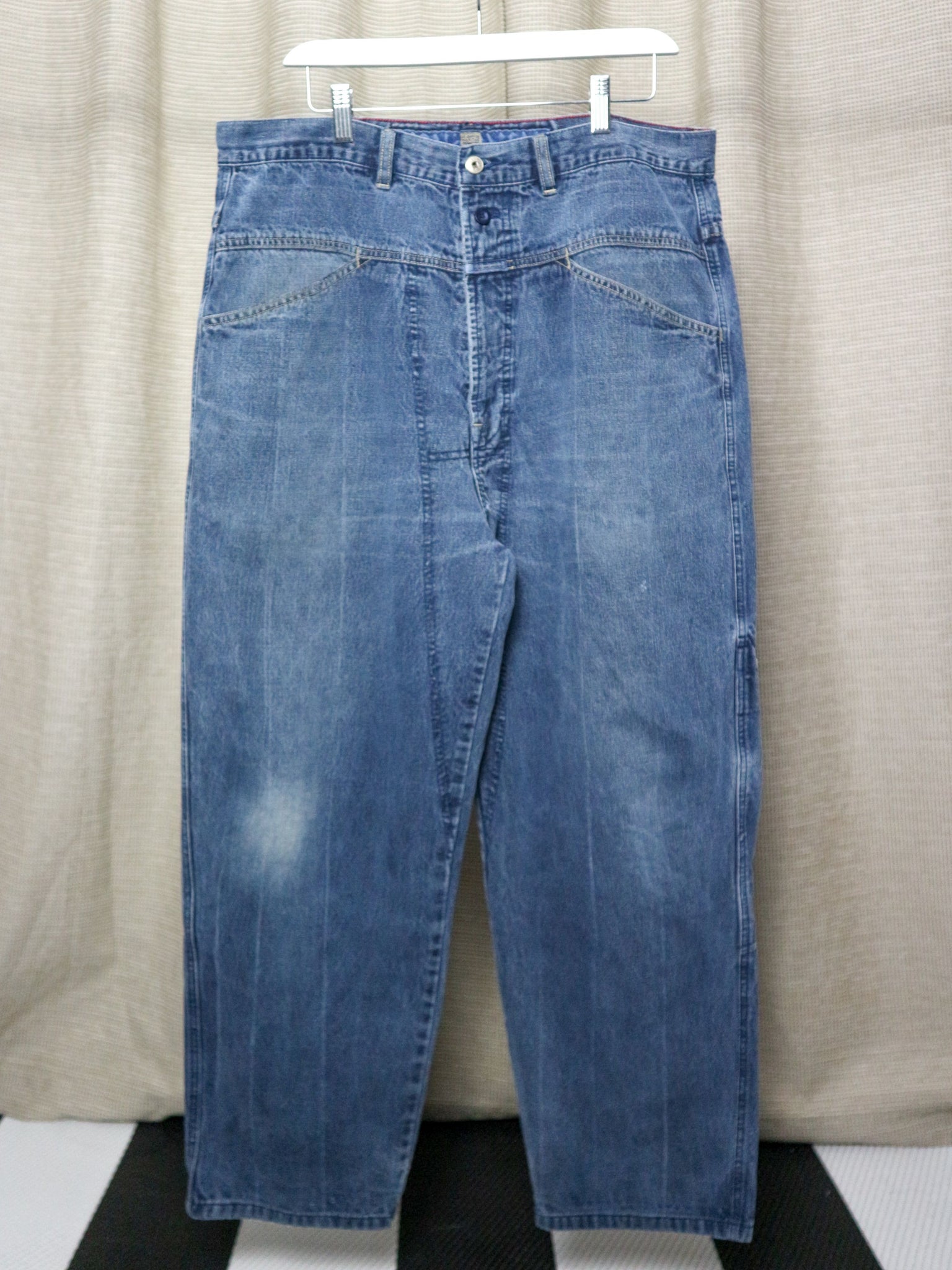 2000s MARITHE FRANCOIS GIRBAUD BAGGY DENIM JEANS / 36x32