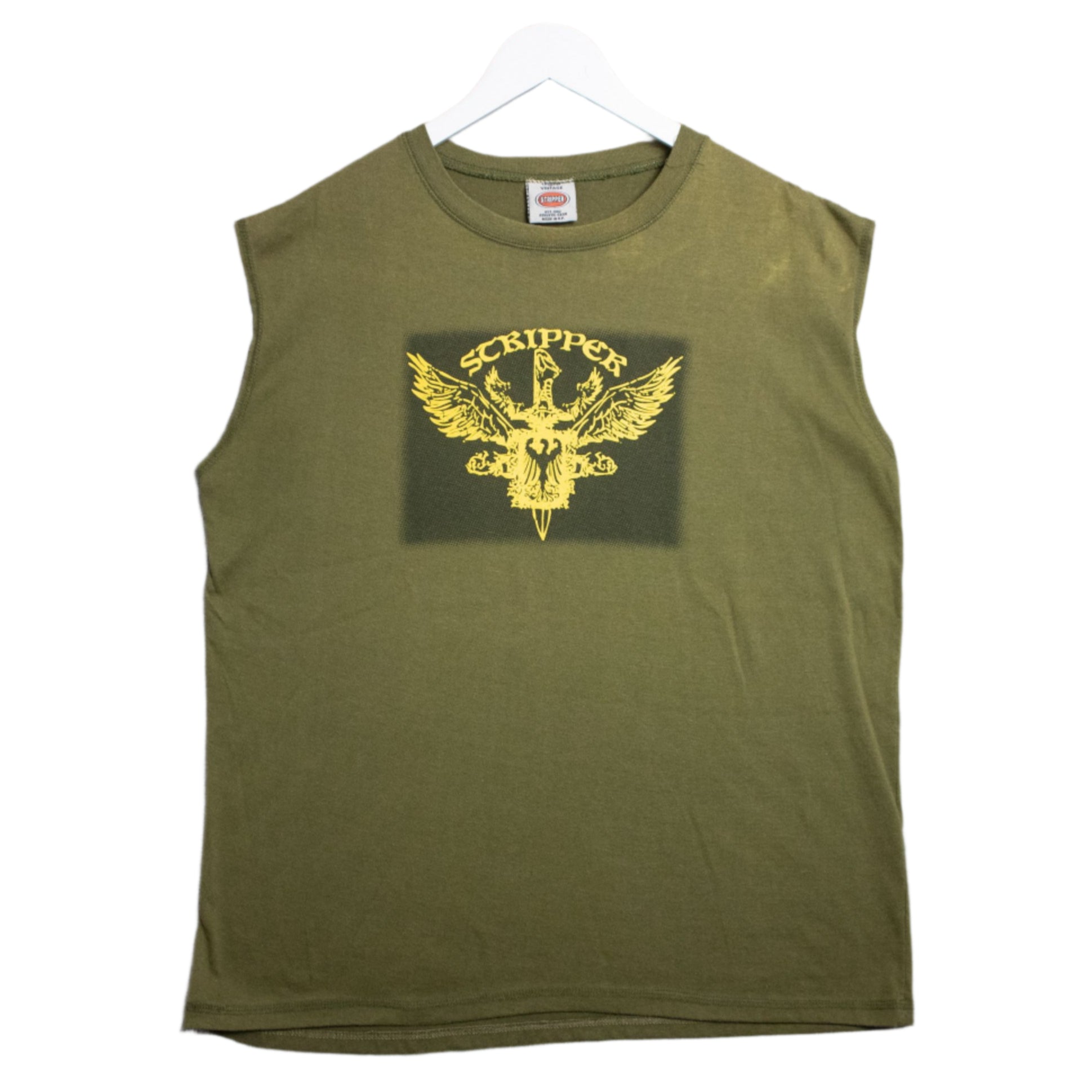 Stripper y2k Grunge Wings Angel Tanktop Sleeveless Tee Front