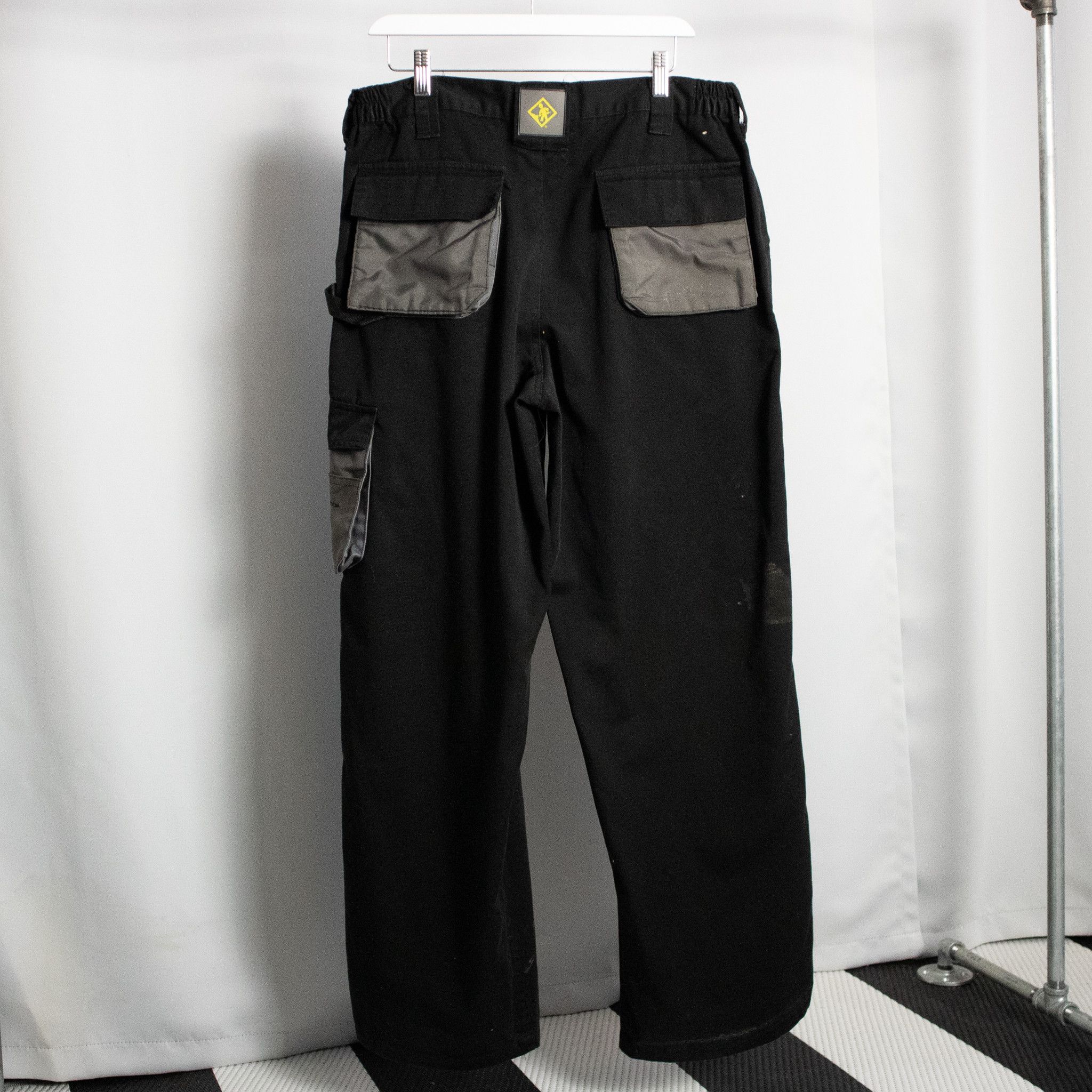 Y2K TERRA DISTRESSED BAGGY WIDE CUT RELAXED PANTS / 36x32