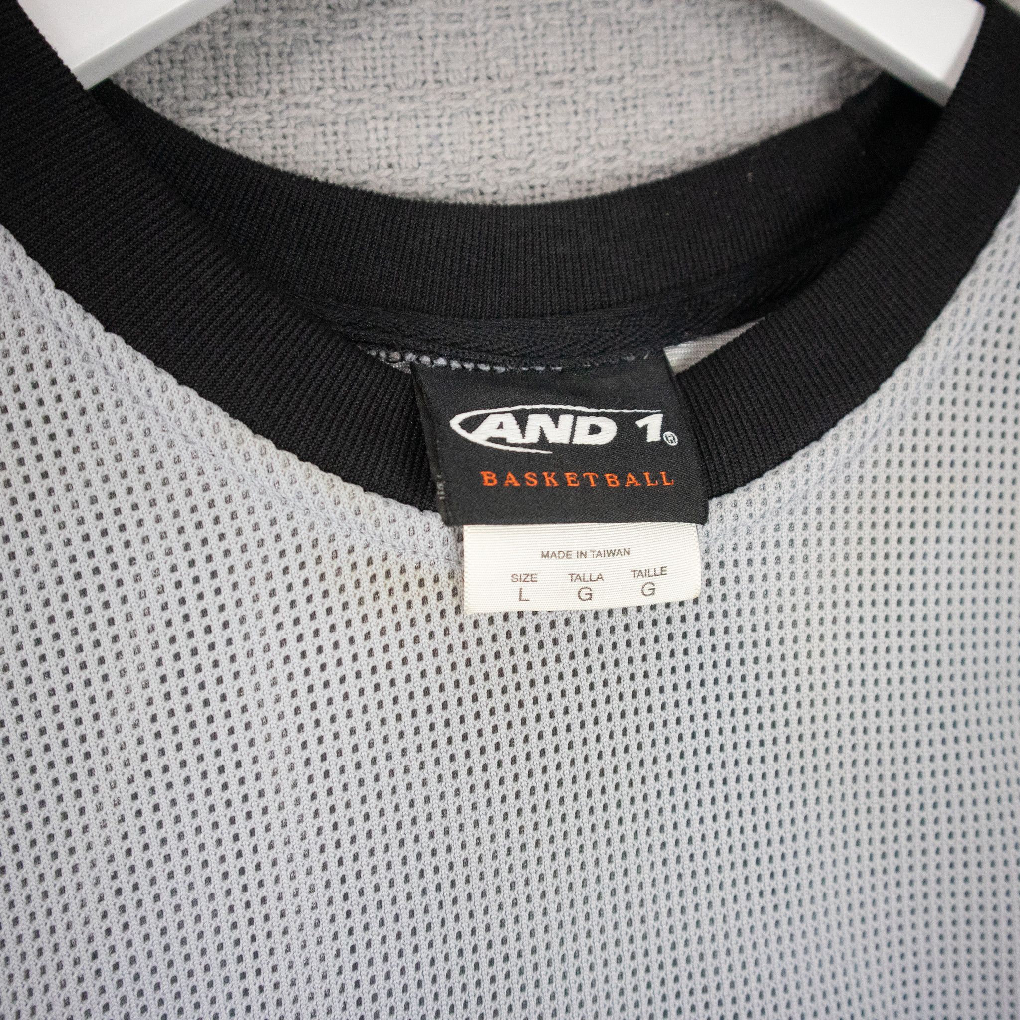 And1 Basketball Vintage 2000s streetwear #1 Jersey Front Tag
